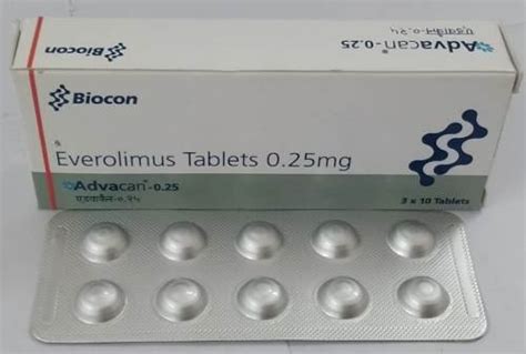 Advacan Everolimus Tablets 0 25mg Biocon At Rs 439 97 Box In Gurgaon