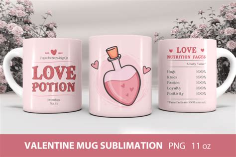 Valentines Day Sublimation Mug Wrap Graphic By Kmarinadesign · Creative