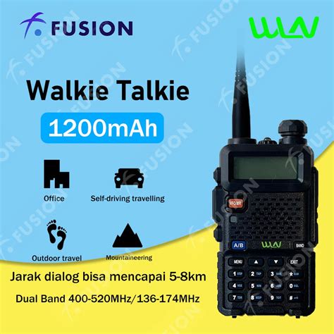 Jual Ht Wln Uv R Walkie Talkie Dual Band W Ch Uhf Vhf Handy Talkie