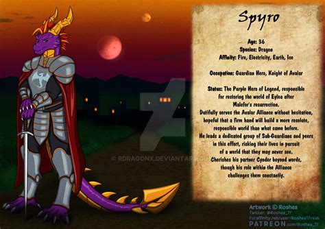 Spyro the Dragon Bio by RDragonX on DeviantArt