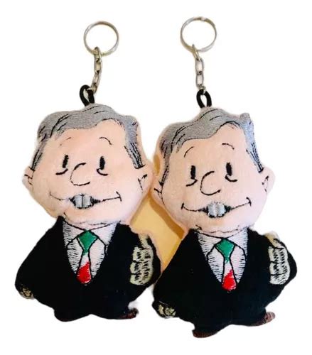 Tres Amlo Llaveros De Peluche 10 Cm Envío Incluido Meses Sin Intereses