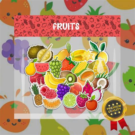 Jual Pcs Sticker Buah Buahan Sayur Sayuran Sticker Vegetables