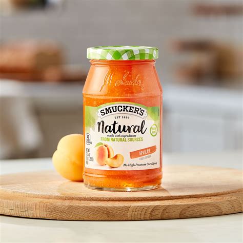 Smuckers Natural Apricot Fruit Spread 1725 Oz Jar