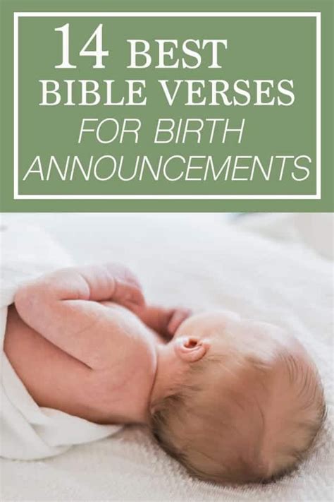 14 Of The Best Bible Verses For Baby Birth Announcement Card Artofit