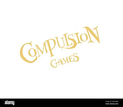 Compulsion Games, rotated logo, white background Stock Photo - Alamy