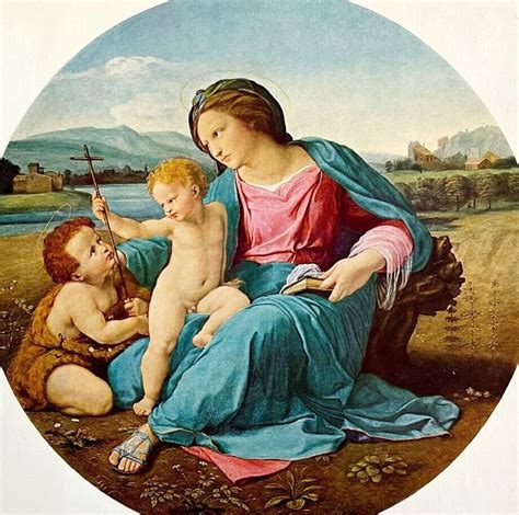 The Alba Madonna Raphael Colorplate Art Print 1939 Antique Renaissance