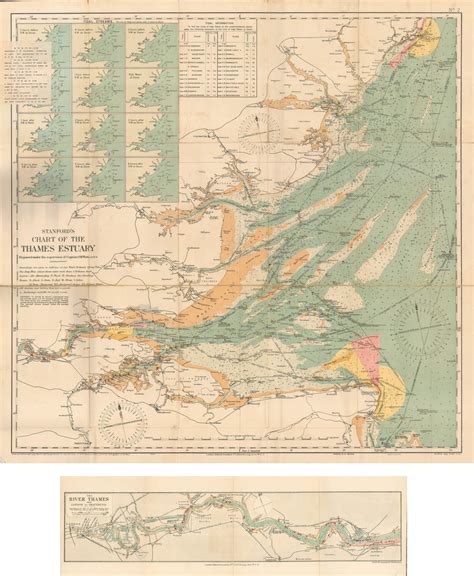 Edward Stanford Chart Of The Thames Estuary 1936 The Map House