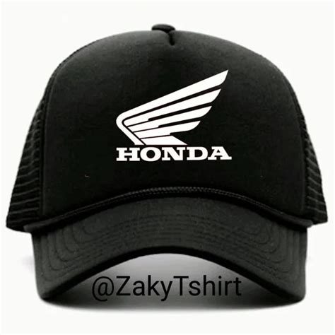 Topi Jaring Truker Logo Motor Honda Hitam Lazada Indonesia