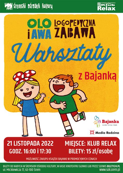 Warsztaty Z Bajank Olo I Awa Logopedyczna Zabawa Naszsrem Pl