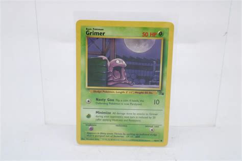 1999 Pokemon WOTC Fossil Set Grimer 48 62 Property Room