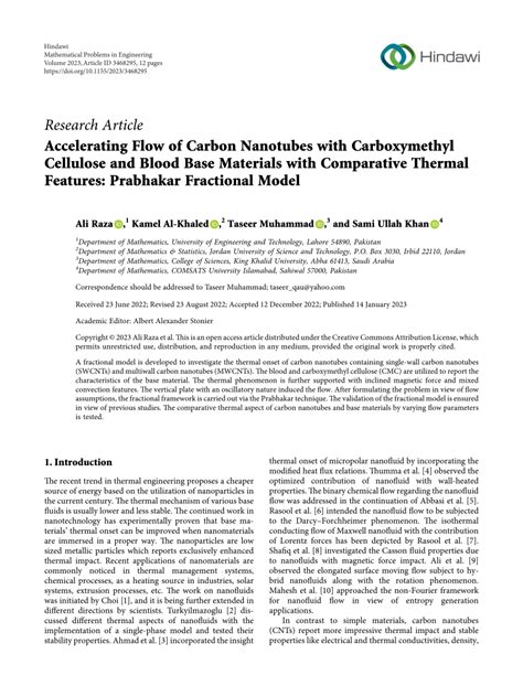 PDF Accelerating Flow Of Carbon Nanotubes With Carboxymethyl