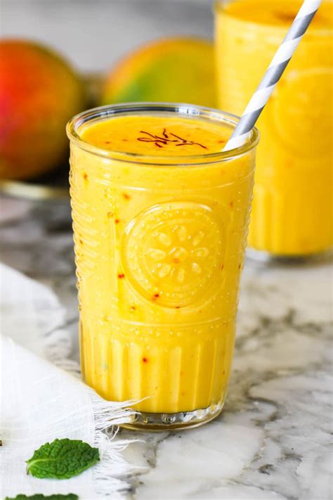 Easy Homemade Mango Lassi Recipe The Mediterranean Dish