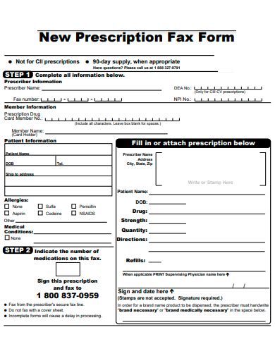 Free 30 Prescription Form Samples In Pdf Ms Word