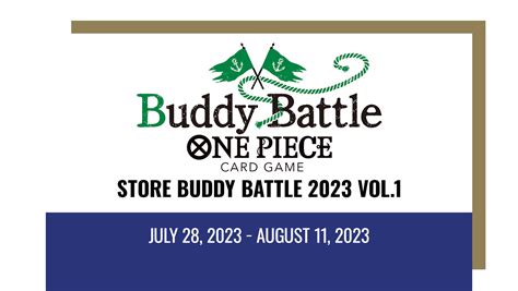 Ended Store Buddy Battle 2023 Vol1 − Events｜one Piece Card Game