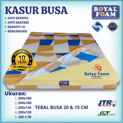 Jual Kasur Busa Royal Foam Yellow Kualitas Super Garansi Tahun Tebal