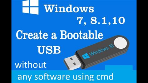 Create Bootable Usb For Microsoft Windows 1087 Without Any Software