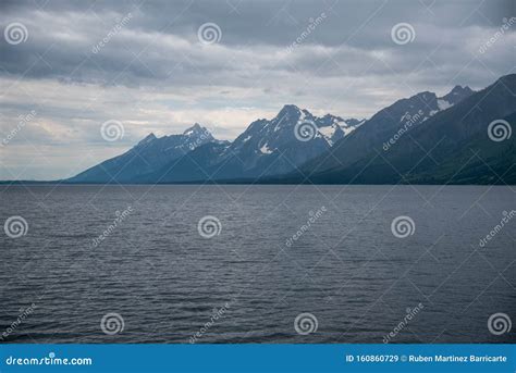 Principais Picos Do Parque Nacional Do Grande Teton Imagem De Stock