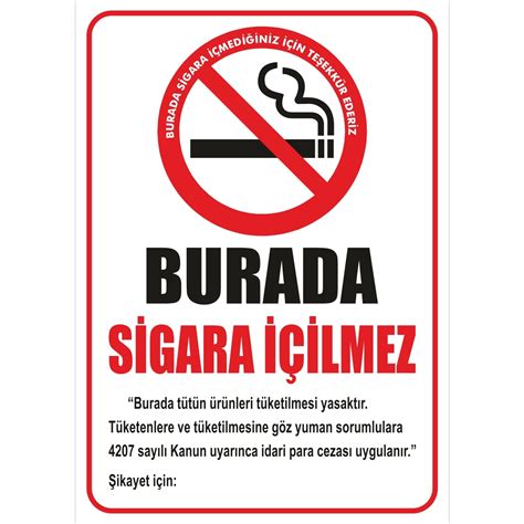 Levhacı Uyarı Levhaları burada Sigara Içilmez Pvc 21 30 Fiyatı