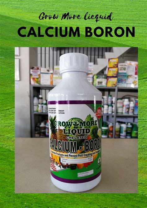 Grow More Liquid Chelated Calcium Boron Fertilizer Liter Lazada Ph