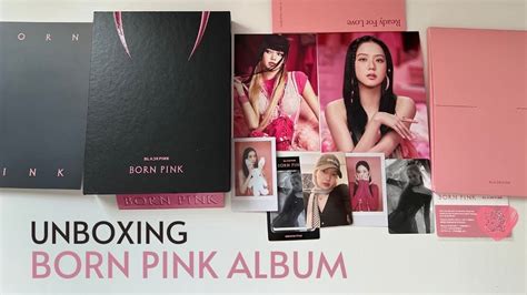 BLACKPINK BORN PINK ALBUM Unboxing Pink Version ASMR YouTube