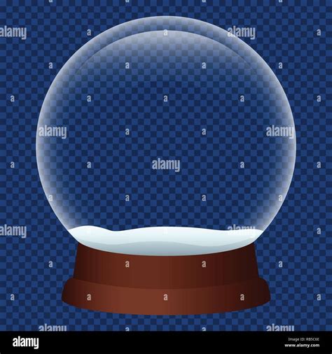 Xmas Snowglobe Icon Realistic Illustration Of Xmas Snowglobe Vector