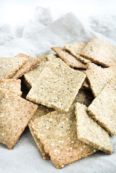 Low Carb Crackers Recipe Low Carb Crackers Food Salty Snacks