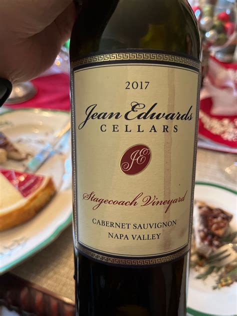 2016 Jean Edwards Cellars Cabernet Sauvignon Stagecoach Vineyard USA