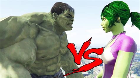 Hulk Vs She Hulk Epic Battle Youtube