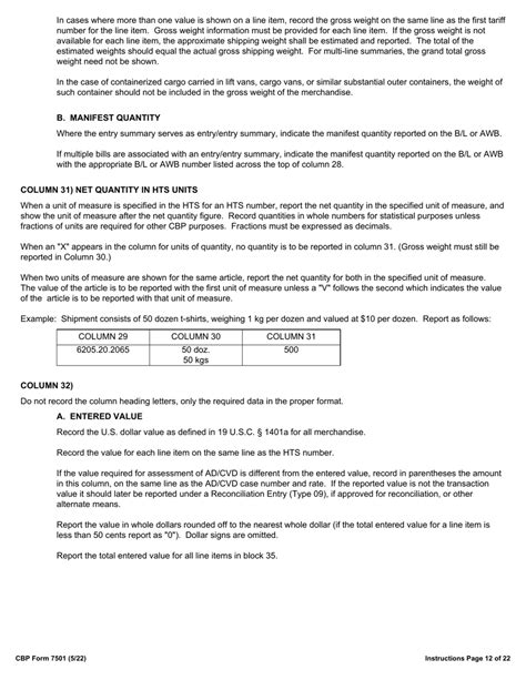 Cbp Form 7501 Download Fillable Pdf Or Fill Online Entry Summary