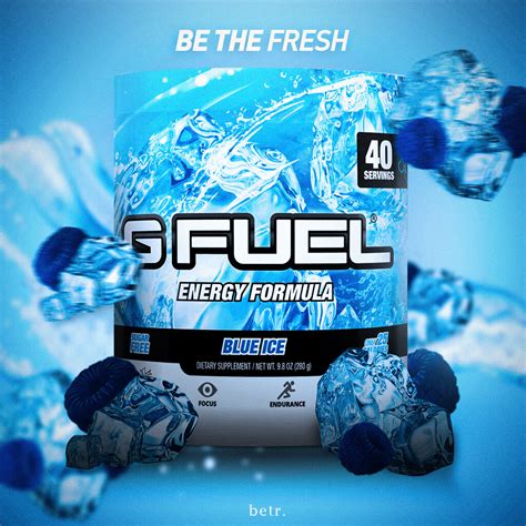 Artstation Advertisement X Gfuel Blue Ice