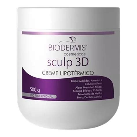 Sculp 3d Creme Redutor De Medida Flacidez Celulite Biodermis