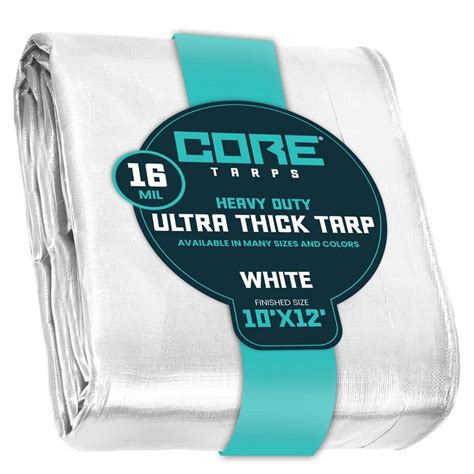 Reviews For CORE TARPS 10 Ft X 12 Ft White 16 Mil Heavy Duty