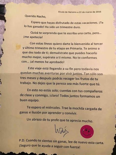 La Carta Motivadora Y Emocionante De Un Profesor A Sus Alumnos De Sexto