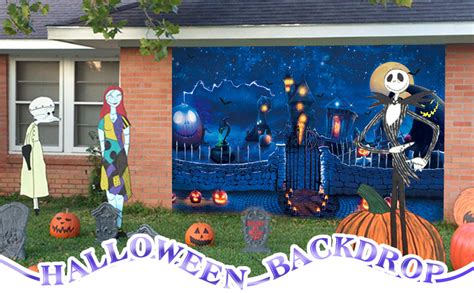 Amazon Maijoeyy Nightmare Before Christmas Backdrop Halloween