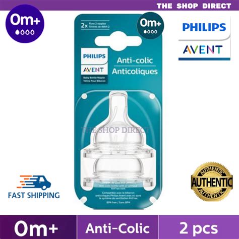 Avent Classic Anti Colic Nipples Teats New Born Newborn 0m Level