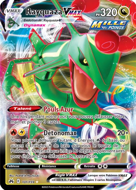 Rayquaza VMAX Zénith Suprême 101 Poképédia