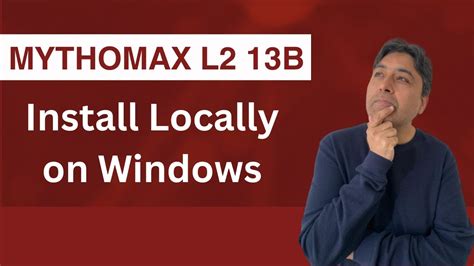 Install Model MythoMax L2 13B Locally On Windows YouTube