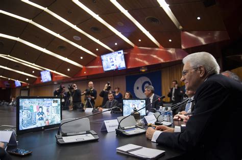 ESA President Of The Italian Republic Sergio Mattarella Visits ESA