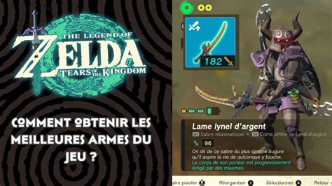 Comment Obtenir Les Meilleurs Armes Du Jeu Zelda Tears Of The