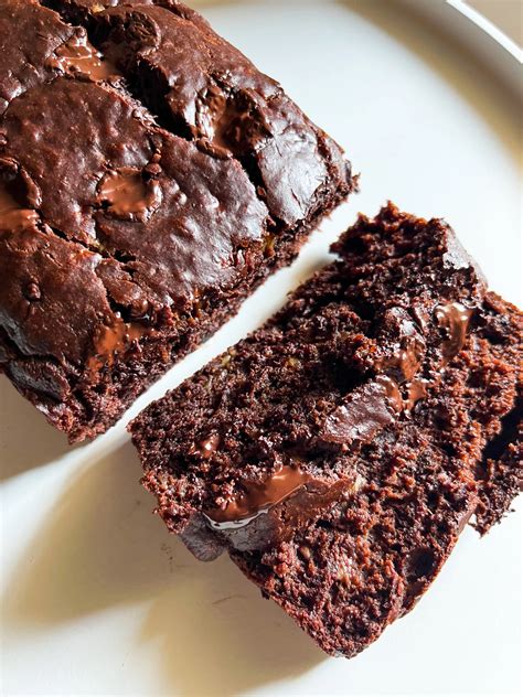 Vegan Chocolate Banana Bread Recipe Double Chocolate Essy Cooks