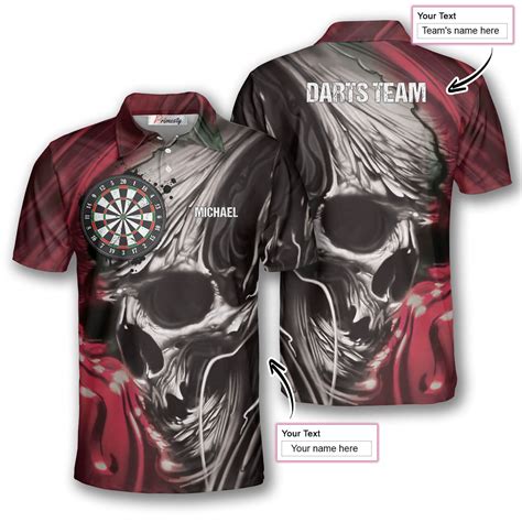 Skull Br Custom Darts Shirts For Men Primesty