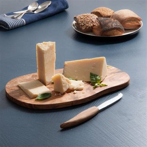 Plateau Fromage En Bois D Olivier X Cm Fait Main Avec Couteau