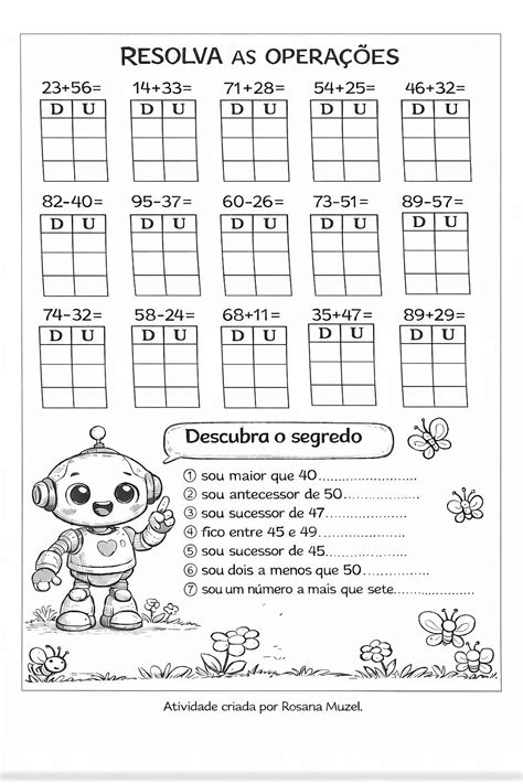 Resolva As Operações 2 Ano - ALFABETIZAÇÃO NA PRÁTICA: Resolva as operações 2º ano