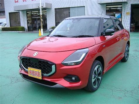 Suzuki Swift Hybrid Mz 2024 Red Black 4 Km Details Japanese