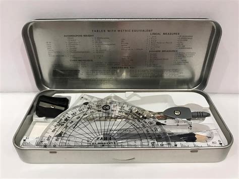 Bộ Dụng Cụ Thước Và Compas - Hộp Sắt Eras E217 - FAHASA.COM