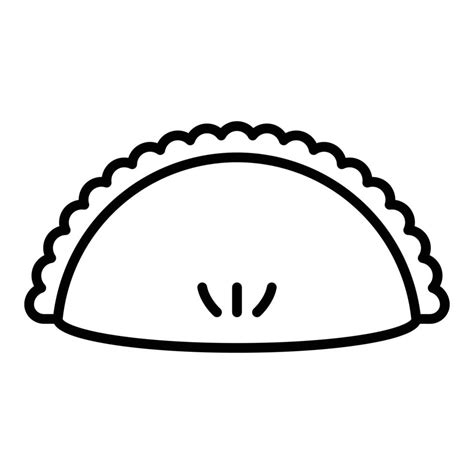 Empanada Icon Style Vector Art At Vecteezy