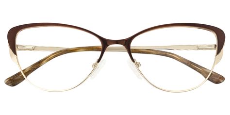 Cuthbert Cat Eye Brown Eyeglasses Vooglam