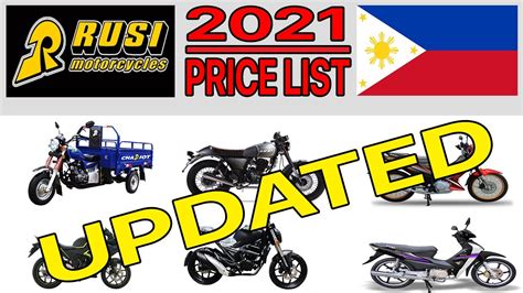 RUSI MOTORCYCLE PRICE LIST IN PHILIPPINES 2021 UPDATED YouTube