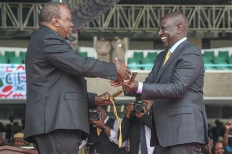 Hugs And Smiles As Uhuru Kenyatta Hands Over Power To President William