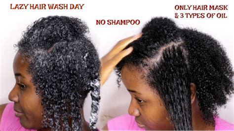 No Shampoo Natural Curly Hair Wash Day Routine Youtube